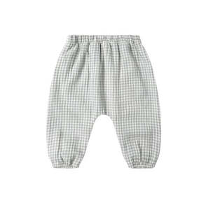 Quincy Mae | Woven Pant-Blue Gingham