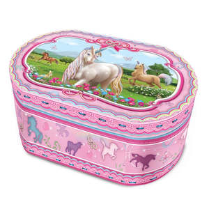 Unicorn Stuff: Oval unicorn Musical Jewel Box
