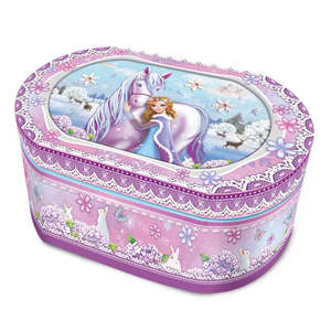 Unicorn Stuff: Oval Unicorn/Princess Music al Jewel Box