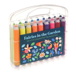 Fairy Stuff: Fairies In The Garden Felt Tip Stamp Pens