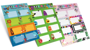 EZ | Sticky Name Labels X 8
