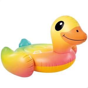 Outdoor Beach Toys: Intex | 147cm Inflatable Duck Ride-On
