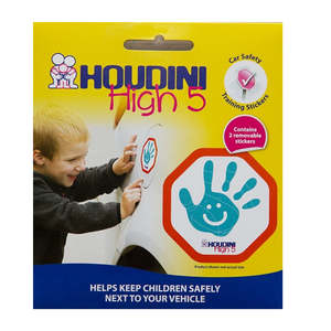 New Zealand: Houdini High 5 Car Safety Training Sticker
