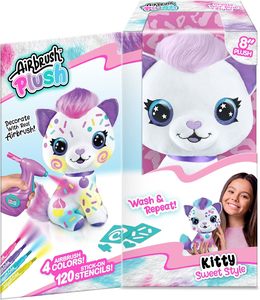 Girly Arts Crafts: Airbrush Plush Large Kitty!