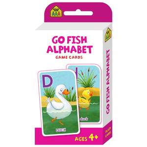Educational: School Zone Go Fish Alphabet Game Cards RRP $9.99