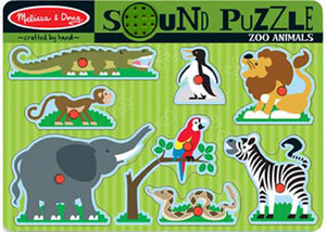 Melissa & Doug Sound Puzzle - Zoo Animals 8pc RRP $44.99