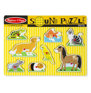 Melissa & Doug Pets Sound Puzzle (8pc) RRP $44.99