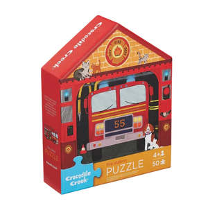 Puzzles: Crocodile Creek - Flat House Puzzle 50 pc | Fire House