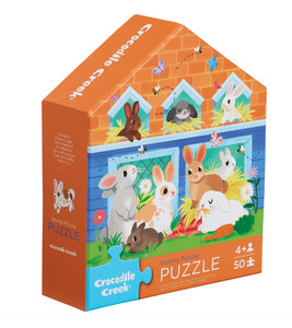 Crocodile Creek 50pc House Puzzle Bunny House