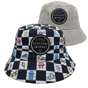 Little renegade | Reversible Bucket hat Checkmate