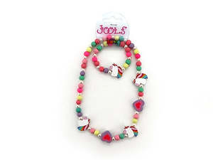 Unicorn Stuff: Bangle & Necklace Set - Wooden Unicorn