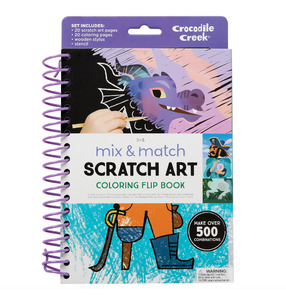 Fairy Stuff: Mix & Match Scratch Art Colouring Flip Book - Fairytale Magic