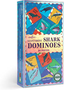 eeBoo Shiny Giant Shark Dominoes RRP $38.99