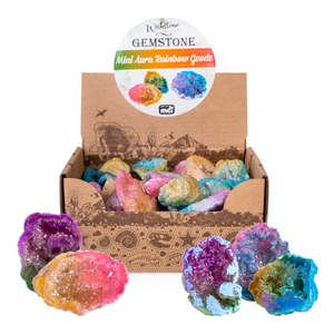 Girls Toys: Gemstone - Mini Aurora Rainbow Geodes