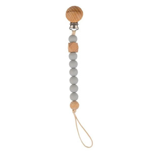 Sophie The Giraffe Teething: Winibeads Light Grey Charlie Dummy Chain