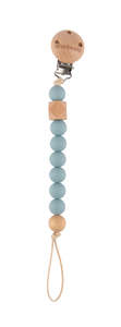Sophie The Giraffe Teething: Winibeads | Dusty Blue Charlie Dummy Chain