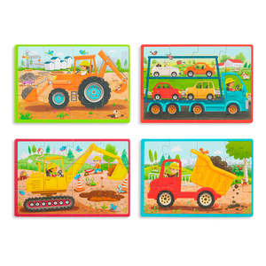 B.Woody - Wooden Pack o' Puzzles 48 pieces - Construction