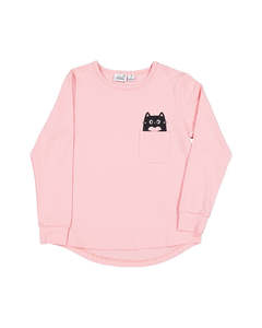 Radicool | Love Cat Peekaboo LS Tee