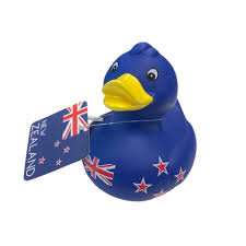 New Zealand: Antics | NZ Flag Blue Vinyl Bath Duck