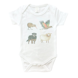 Imababy | Short Sleeve Bodysuit - Kiwi Crew