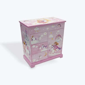 Unicorn Stuff: Wardrobe Girl on Unicorn and Castle musical jewel box