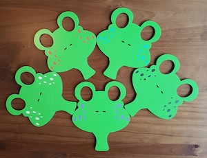 Speckled Frog Masks - set of 5 - Kidz Jigz