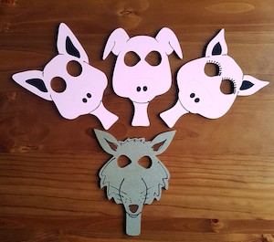 Products: 3 Little Pigs Masks - Kidz Jigz