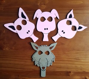 Products: 3 Little Pigs Masks - Kidz Jigz