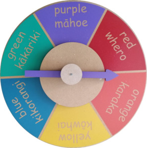 Products: Colour Spinning Wheel English and Te Reo - Kidz Jigz