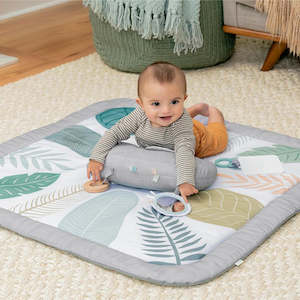 Baby Gear: Baby Playmat Ingenuity Sprout with tummy time pillow