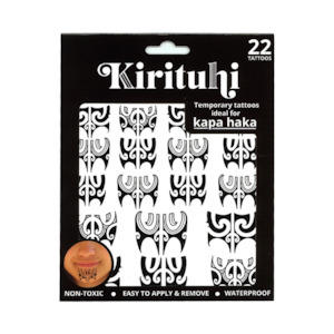 Kiwiana: Kirituhi tempory tatttoos for Kapa Haka
