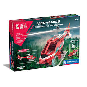 Ages 8 99 Years: Clementoni - Mechanics Firefighting Helicopter