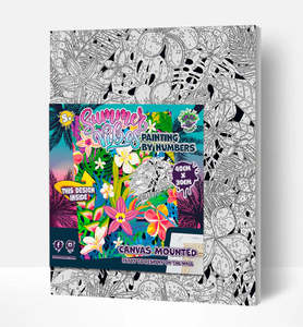 New Arrivals: Paint By Number Kit summer vibes - Splash Planet