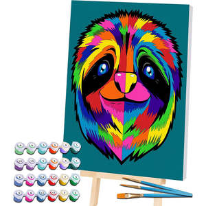 Paint By Number Kit Sloth - Splash Planet
