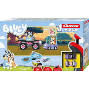 Ages 4 7 Years Old: Carrera First Bluey Slot Car Set