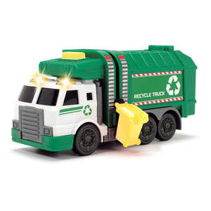 Toddler 1 3 Year Old: Dickie Toys Recycle Truck with lights and sound 15cm