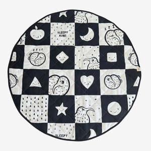 Sleepy Kiwi Quilted Play Mat