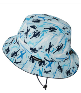 Ages 4 7 Years Old: Helicopters Wide Brim Bucket Hat M (2-3yrs)
