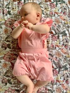 Baby Clothes: Organic Cotton | Blair Jumpsuit Pink  Ruffle