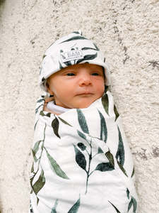 Baby Wraps Amp Swaddle: Olive Bamboo Jersey Swaddle Wrap