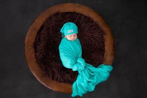 Baby Wraps Amp Swaddle: Aquamarine | Bamboo Muslin Wrap