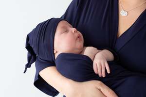Baby Wraps Amp Swaddle: Bamboo Jersey Swaddle Wrap Indigo Blue