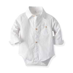 Kids Birthday Outfits: Baby Boy Shirt White
