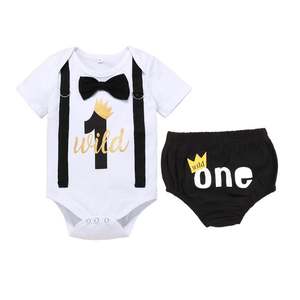 Kids Birthday Outfits: 1st birthday Baby Boy Outfit | Cake Smash Dress Wild One