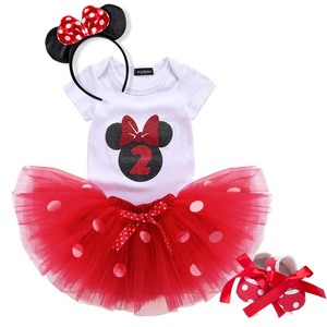 2'nd Birthday Baby Girl Dress with Tutu | Mickey