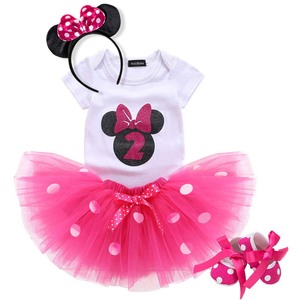 2'nd Birthday Baby Girl Dress with Tutu | Mickey