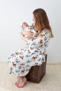 Robe & Matching Swaddle Set Musk Dear