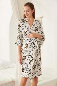 Maternity Robes Amp Matching Baby Swaddle: Robe & Matching Swaddle Set Olive Green