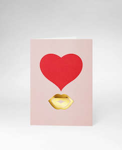 Kiss Greeting Card