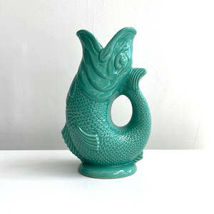 Fish Gluggle Jug - Sea Green